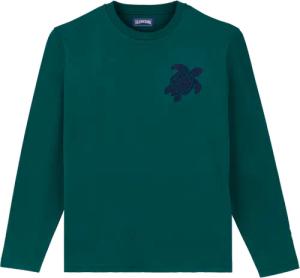 Vilebrequin Langärmeliges T-shirt Aus Baumwolle Für Herren - Ales - Grün - Größe XL