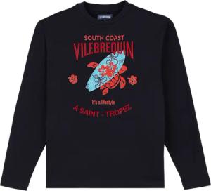 Vilebrequin Langärmeliges Turtles Surf T-shirt Aus Baumwolle Für Herren - Ales - Blau - Größe S