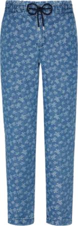 Vilebrequin Micro Turtles Denim-hose Mit Elastikbund Für Herren - Clemence - Blau - Größe 32