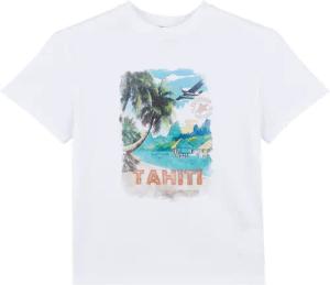 Vilebrequin Tahiti T-shirt Aus Bio-baumwolle Für Jungen - Gabin - Weiss - Größe 4