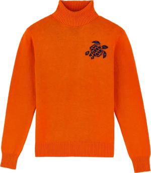 Vilebrequin Turtle Rollkragenpullover Aus Baumwolle Und Kaschmir Für Herren - Flegere - Marone - Größe S