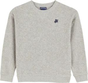 Vilebrequin Solid Baumwoll-sweatshirt Mit Rundhalsausschnitt Für Kinder - Geponge - Grau - Größe 10