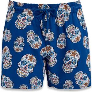 Vilebrequin Men Stretch Swim Trunks Día De Muertos - Moorise - Blau - Größe XL