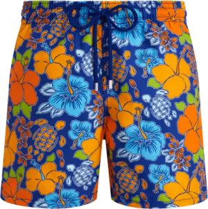 Vilebrequin Tropical Turtle Badeshorts Für Herren - Moorea - Blau - Größe S