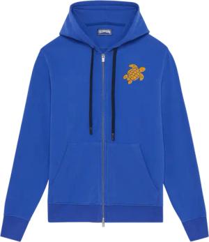 Vilebrequin Turtle Baumwoll-cardigan Mit Durchgehendem Reißverschluss Für Herren - Malantin - Blau - Größe M
