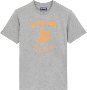 Vilebrequin Baumwoll-t-shirt Mit Aufgedrucktem Kontrastlogo Aus Gummi Für Herren - Portisol - Grau - Größe XL