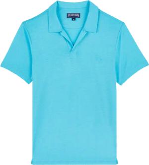 Vilebrequin Einfarbiges Polohemd Aus Tencel Für Herren - Pirinol - Blau - Größe S