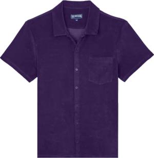 Vilebrequin Solid Unisex-bowling-hemd Aus Baumwolle - Charli - Blau - Größe L