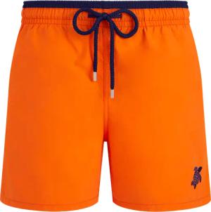 Vilebrequin Zweifarbige Solid Bicolore Badeshorts Für Herren - Moka - Orange - Größe XL