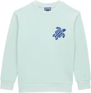Vilebrequin Sweatshirt Mit Rundhalsausschnitt Und Aufgestickter Schildkröte Für Kinder - Garibou - Blau - Größe 2