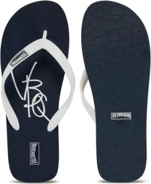 Vilebrequin Vbq Line Flip-flops Für Herren - Copp - Blau - Größe 40/41