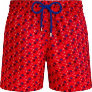 Vilebrequin Ultraleichte Und Verstaubare Micro Ronde Des Tortues Rainbow Badeshorts Für Herren - Mahina - Rot - Größe XXXL