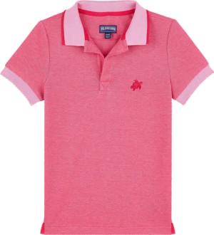 Vilebrequin Solid Polohemd Aus Baumwolle Mit Changierendem Effekt Für Jungen - Pantin - Rosa - Größe 8