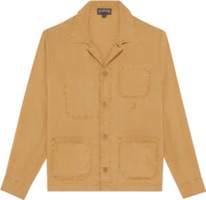 Vilebrequin Overshirt Aus Leinen Mit Mineralfarbstoff Für Herren - Corentin - Marone - Größe M