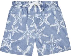 Vilebrequin Bermudashorts Aus Leichtem Denim Mit Starfish-print Für Jungen - Gims - Blau - Größe 8