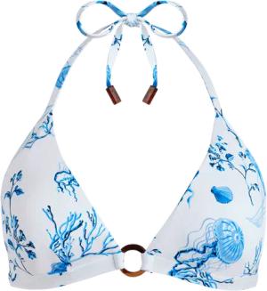 Vilebrequin Medusa And Shells Neckholder-bikinioberteil Für Damen - Flechett - Weiss - Größe XS