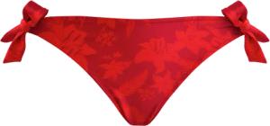 Vilebrequin Flower Power Bikinihose Zum Seitlichen Binden Für Damen - Flamme - Rot - Größe L