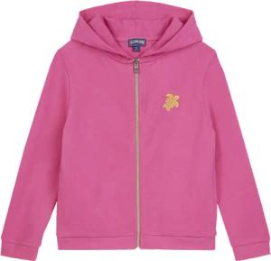 Vilebrequin Sweatshirtjacke Mit Kapuze Und Aufgesticktem 3d-logo Für Mädchen - Gibra - Rosa - Größe 14