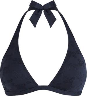 Vilebrequin Jacquard Turtle Monogram Neckholder-bikinioberteil Für Damen - Fleche - Blau - Größe XS