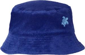 Vilebrequin Frotteehut Mit Aufgestickter Schildkröte Für Kinder - Gloop - Blau - Größe OSFA