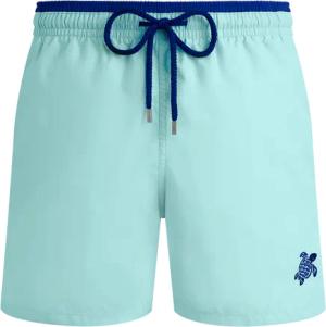 Vilebrequin Zweifarbige Solid Bicolore Badeshorts Für Herren - Moka - Blau - Größe XXXL