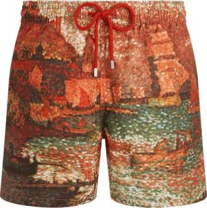 Vilebrequin Sortie Du Port De St Tropez 360° Badeshorts Für Herren - Badeshorts - Moopea - Rot - Größe XL