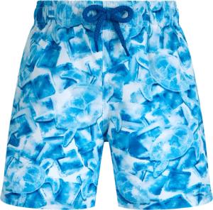 Vilebrequin Ultraleichte Und Verstaubare Iced Turtles Badeshorts Für Jungen - Jihin - Weiss - Größe 2