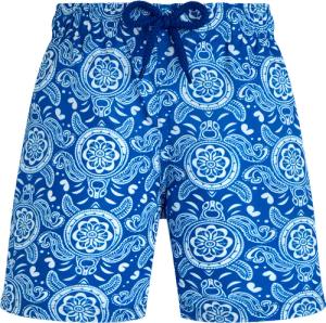 Vilebrequin Ultraleichte Und Verstaubare Tribal Turtles Badeshorts Für Jungen - Jihin - Blau - Größe 10