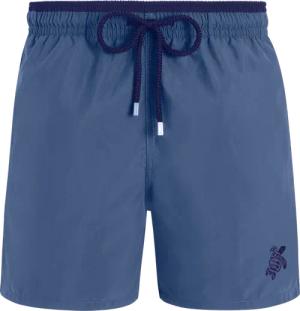 Vilebrequin Zweifarbige Solid Bicolore Badeshorts Für Herren - Moka - Blau - Größe M