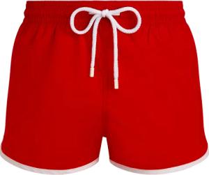 Vilebrequin Ultraleichte Kurze Vbq Line Badeshorts Für Herren - Meno - Rot - Größe XXL