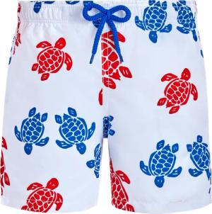 Vilebrequin Tortues Multicolores Badeshorts Für Jungen - Jim - Weiss - Größe 12