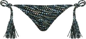 Vilebrequin Pearl Bikinihose Mit Quaste Zum Seitlichen Binden Für Damen - Luxury - Schwarz - Größe S