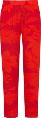 Vilebrequin Flower Power Hose Aus Viskose Für Damen - Fousia - Rot - Größe XL