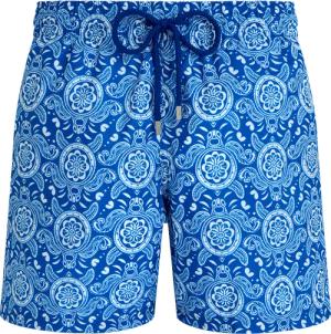 Vilebrequin Ultraleichte Und Verstaubare Tribal Turtles Badeshorts Für Herren - Mahina - Blau - Größe XL