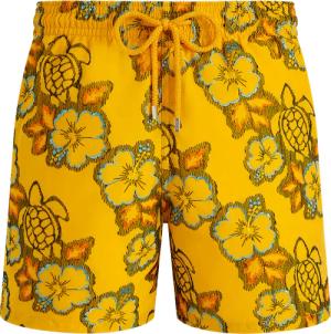 Vilebrequin Hibiscus Badeshorts Mit Stickerei Für Herren – Limitierte Serie - Mistral - Gelb - Größe 5XL