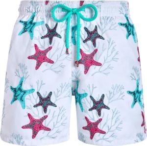 Vilebrequin Glow Stars Badeshorts Mit Stickerei Für Herren – Limitierte Serie - Mistral - Weiss - Größe XXL