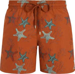 Vilebrequin Glow Stars Badeshorts Mit Stickerei Für Herren – Limitierte Serie - Mistral - Marone - Größe 5XL
