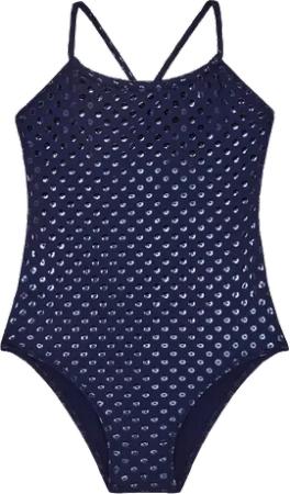 Vilebrequin Relief Sparkling Badeanzug Für Mädchen - Gazette - Blau - Größe 12