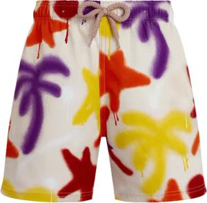 Vilebrequin Spray Paint Stretch-badeshorts Für Jungen - Badeshorts - Jirise - Rosa - Größe 8