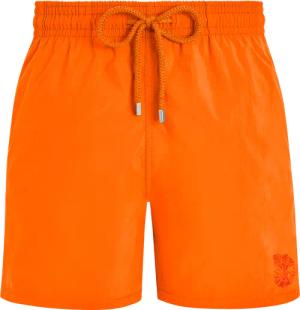 Vilebrequin Mit Wasser Reagierende Noumea Sea Shells Badeshorts Für Herren - Moorea - Orange - Größe S