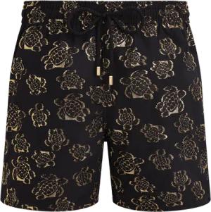 Vilebrequin Ronde Des Tortues Jacquard Badeshorts Für Herren - Moopea - Schwarz - Größe XXXL