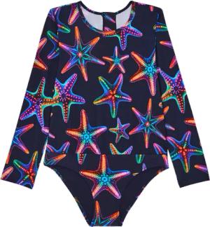 Vilebrequin Disco Stars Rashguard-badeanzug Für Mädchen - Galaxy - Blau - Größe 12