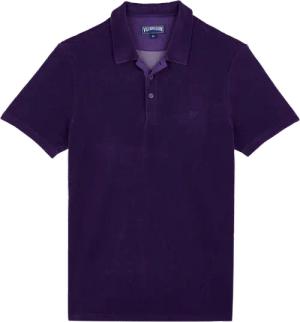 Vilebrequin Solid Frottee-polohemd Für Herren - Phoenix - Blau - Größe XXL