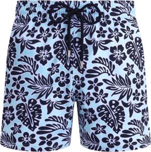 Vilebrequin Kurze Jungle Leaves Stretch-badeshorts Für Herren - Moorise - Blau - Größe XXL