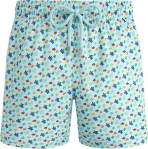Vilebrequin Kurze Micro Ronde Des Tortues Rainbow Stretch-badeshorts Für Herren - Moorise - Blau - Größe XS