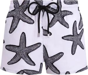 Vilebrequin Kurze Starlette Badeshorts Für Herren - Manta - Weiss - Größe S
