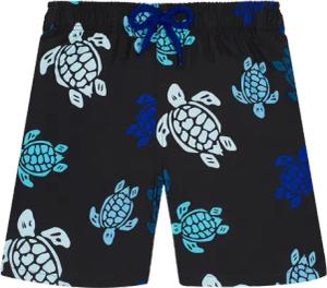 Vilebrequin Ultraleichte Und Verstaubare Tortues Multicolores Badeshorts Für Jungen - Jihin - Schwarz - Größe 8