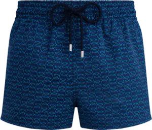 Vilebrequin Kurze Fish Net Badeshorts Für Herren - Manta - Blau - Größe XL
