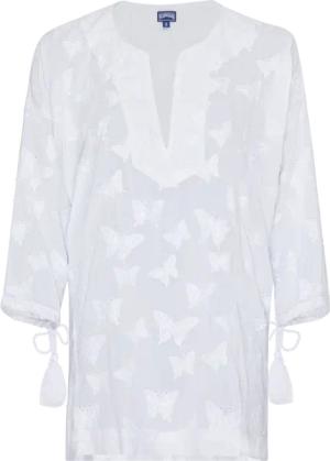 Vilebrequin Disco Butterflies Hemd Aus Viskose Für Damen - Lorna - Weiss - Größe XS