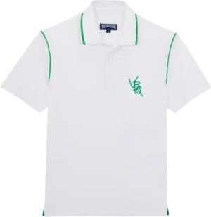 Vilebrequin Vbq Line Polohemd Aus Baumwollpikee Für Herren - Pharell - Weiss - Größe XXL